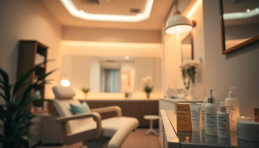 Experience Faltenbehandlung Zürich in a tranquil and inviting beauty clinic environment.