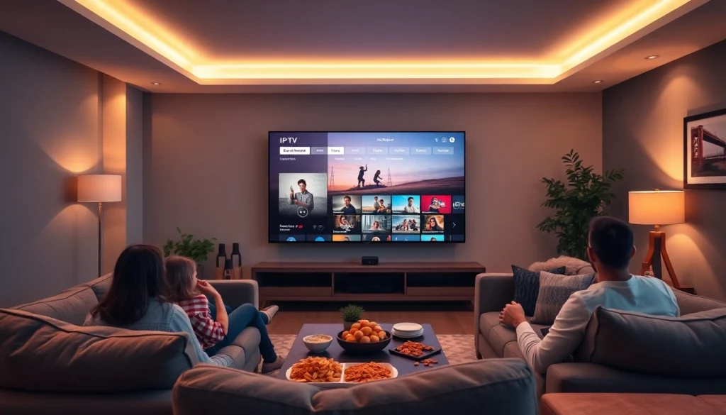 Experience high-quality streaming with an abonnement iptv plan in a cozy family setting.