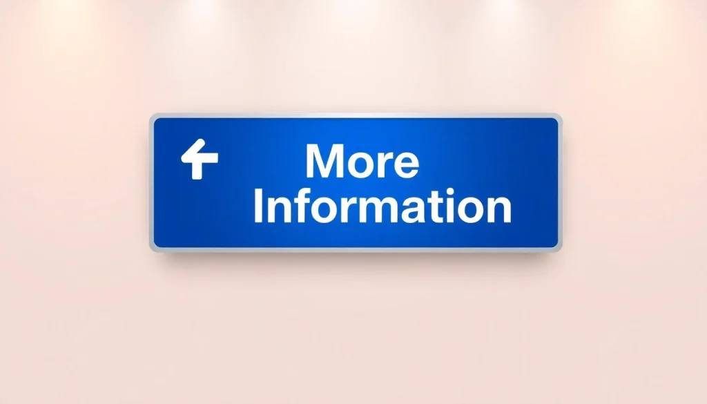 View a distinctive 'More Information' navigational sign symbolizing guidance and clarity.