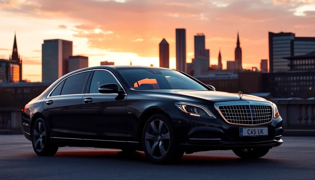 Experience the luxury private car service Glasgow with a professional chauffeur in a sleek black vehicle.