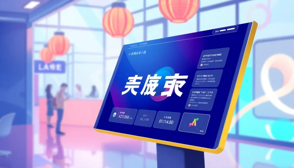Engage with the 美洽官网's dynamic interface featuring bright colors and a user-friendly design.
