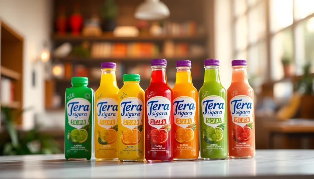 Explore the diverse Terea Sigara flavors in a colorful display of packaging and designs.