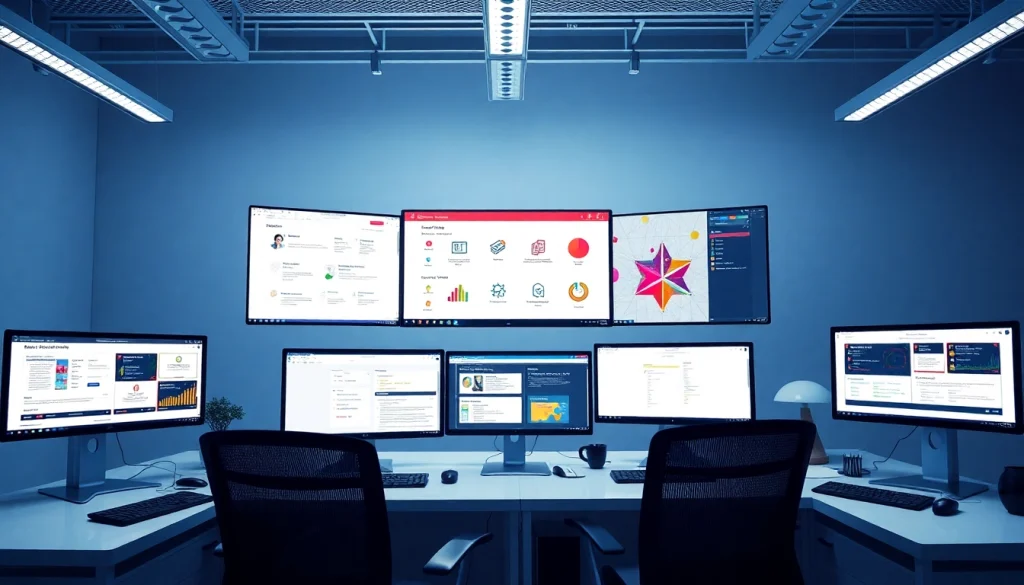 Showcase WPS software in action on multiple screens in a modern workspace environment.