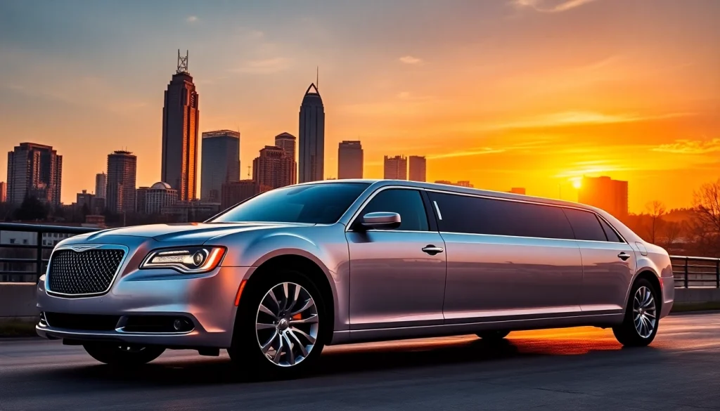 Experience premier car service Atlanta with our luxurious limousine featuring a refined interior.
