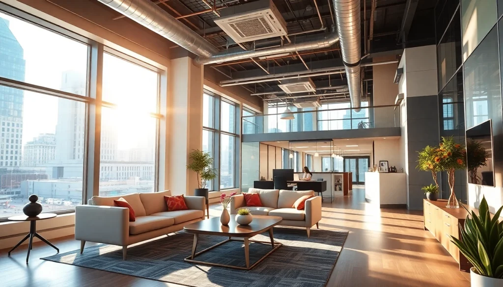 Achat de bureaux modernes dans un cadre urbain lumineux et fonctionnel.