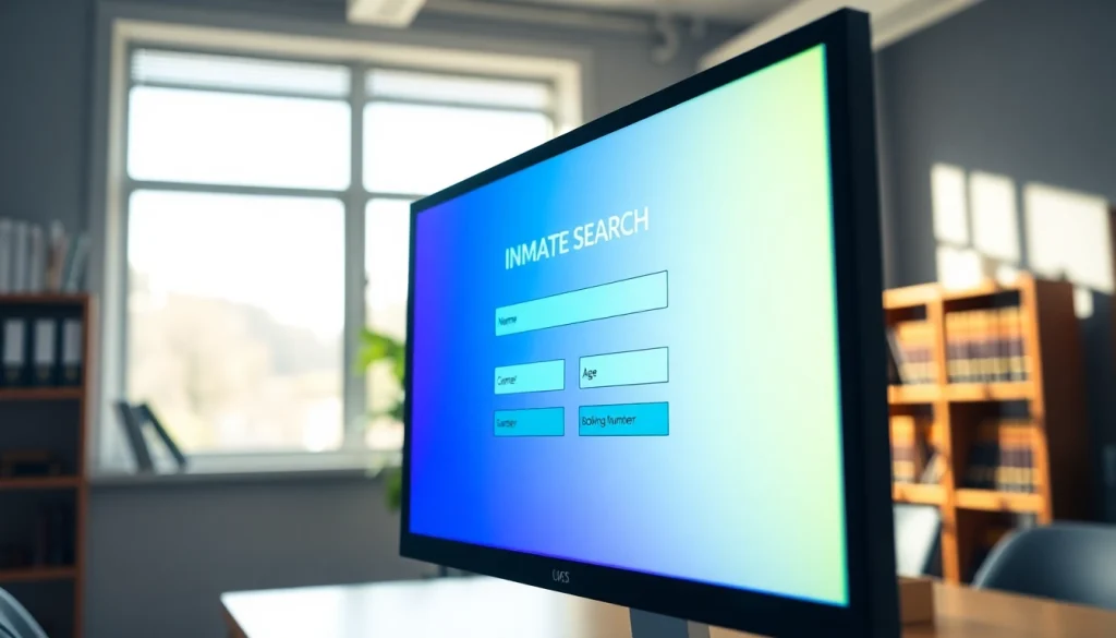 Performing an orange county inmate search using a user-friendly interface featuring vibrant details.
