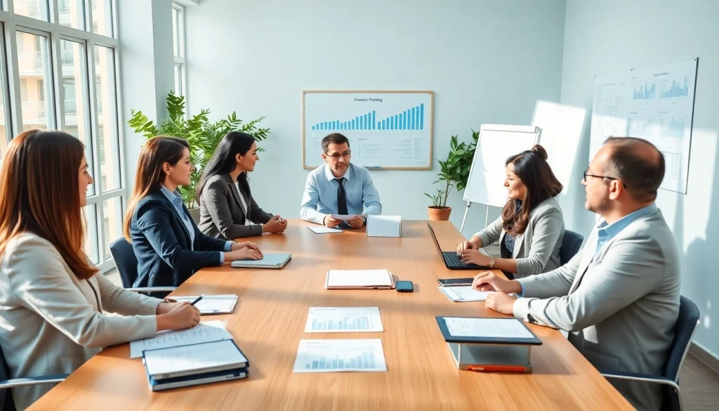 CFO services for small business team collaborating in a modern office space