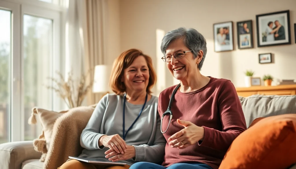 Providing in home care austin tx through compassionate interaction with a senior in a warm environment.