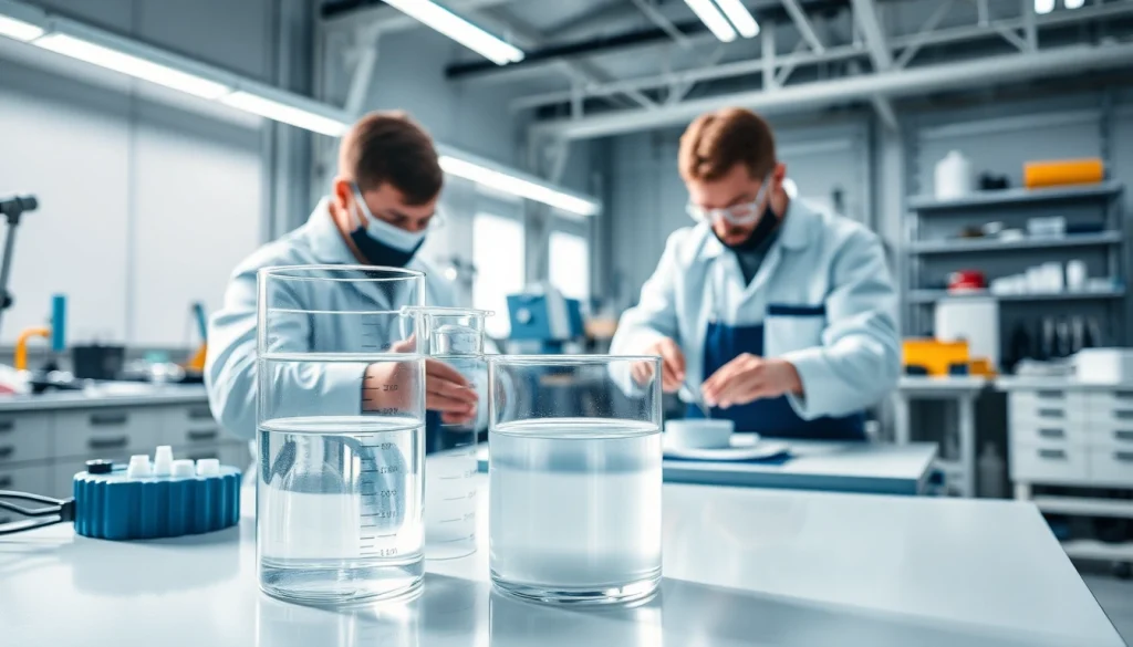 Crafting infusion resins for advanced composite manufacturing in a professional workshop environment.