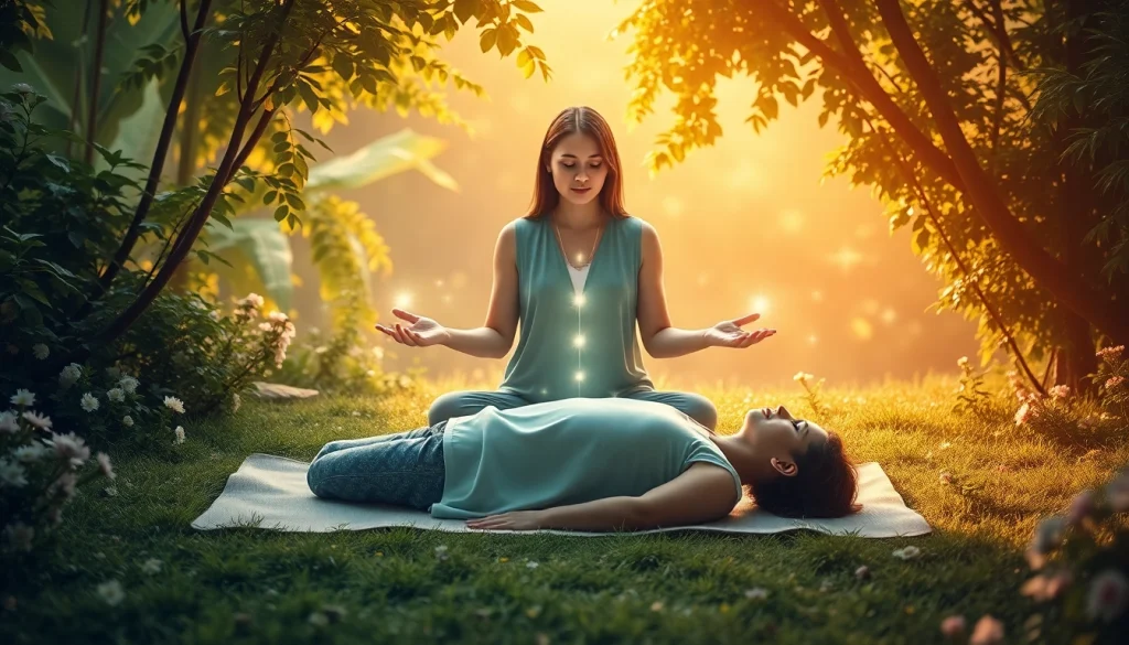 Experience healing at lovehealingexpansion.ca with a serene Reiki session in nature.