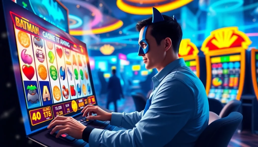 Judi slot online batman138 menampilkan pengalaman bermain slot yang menarik dan berwarna-warni.