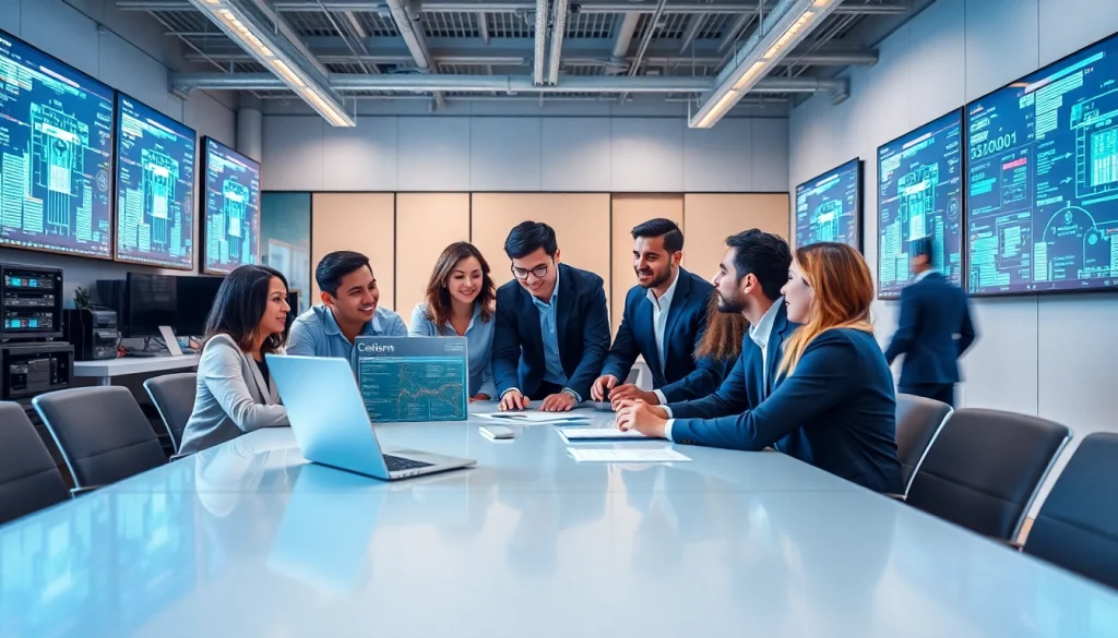 Showcasing IT Services Markham through a professional team engaging in technology solutions.