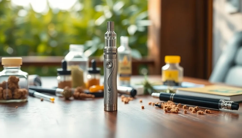 Showcasing a Dab Pen alongside vibrant concentrates, emphasizing its design and quality.