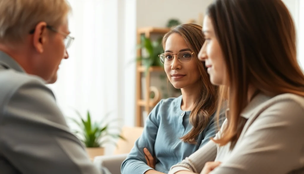 Counselling session highlighting a therapist's attentiveness in a comforting space.
