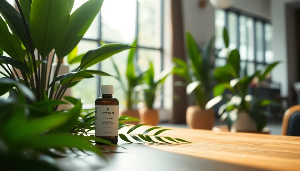 Używanie Lavavitae w otoczeniu relaksacyjnego wellness.
