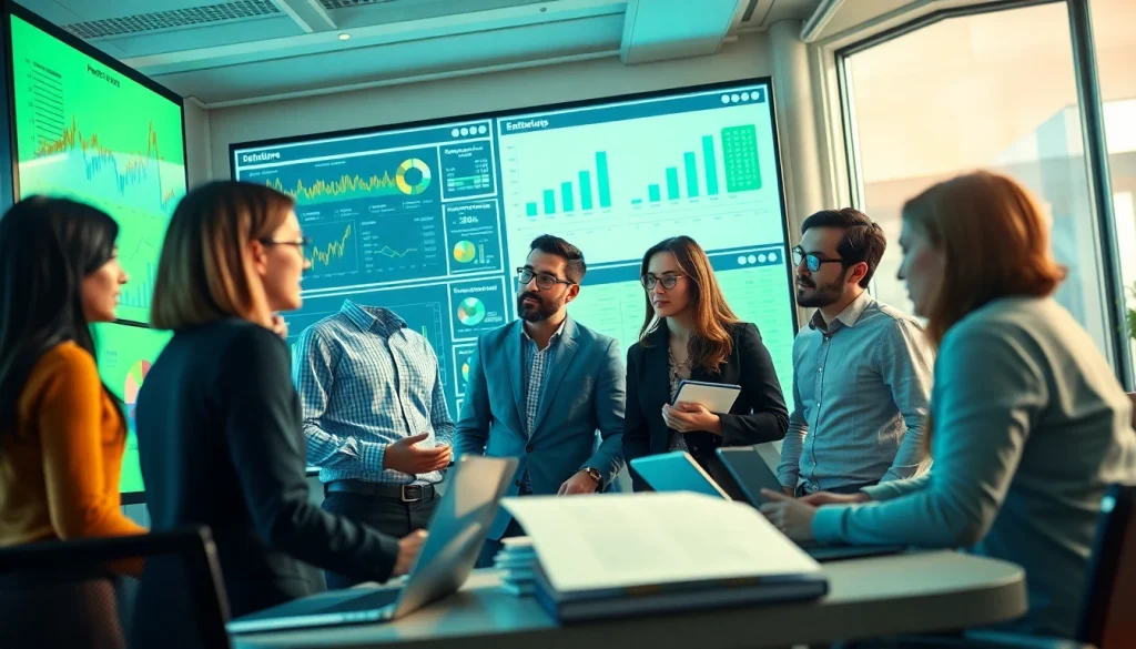 Visualize the process of Frictionless data quality assessment with a diverse team analyzing data insights.