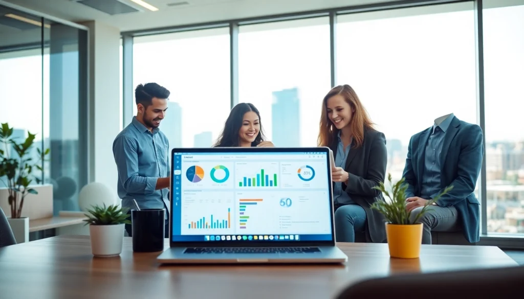 Discover solutions at https://digitalsoftwaremarkett.com, showcasing a diverse team collaborating in a digital software market.