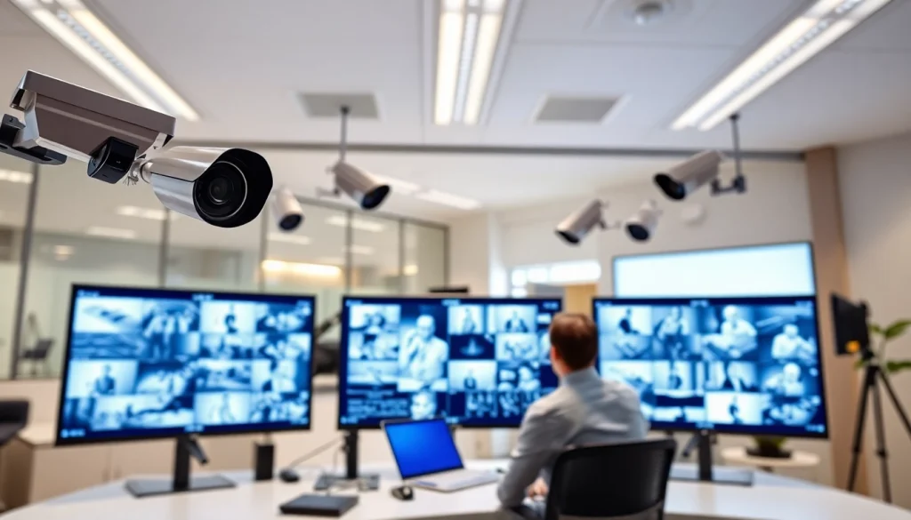 CCTV & Remote Monitoring Birmingham system in an office highlighting security monitoring.