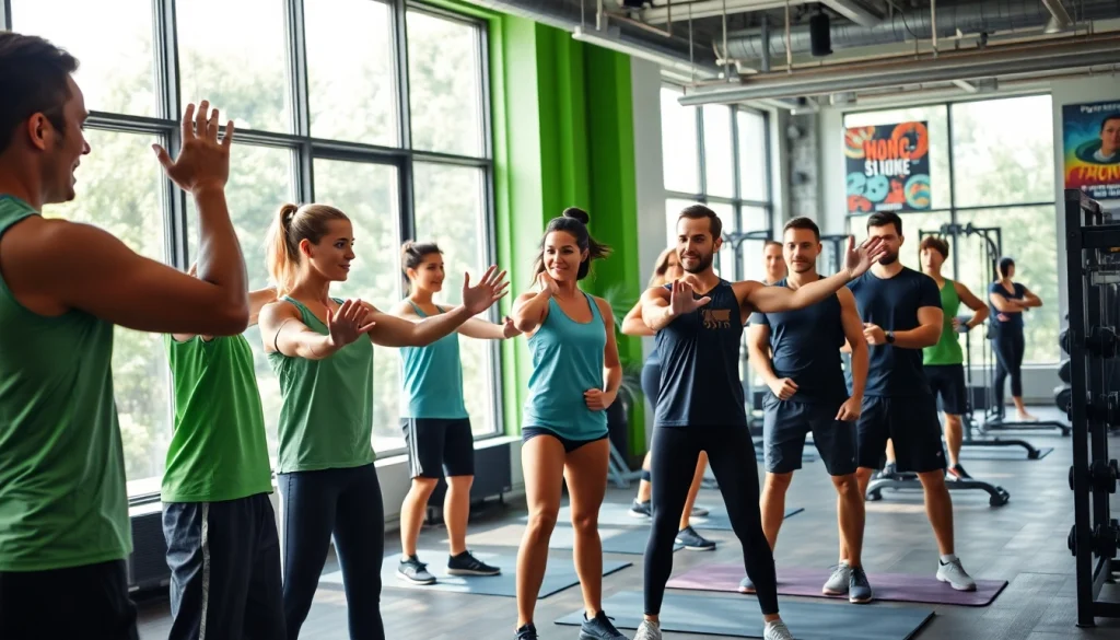 Engaged personal trainers in Tonbridge providing personalized workout sessions.