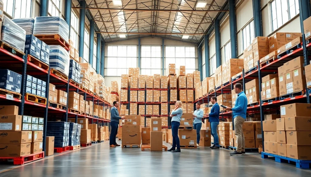 Enhance your understanding of amazon wholesale with a professional warehouse showcasing optimal operations.