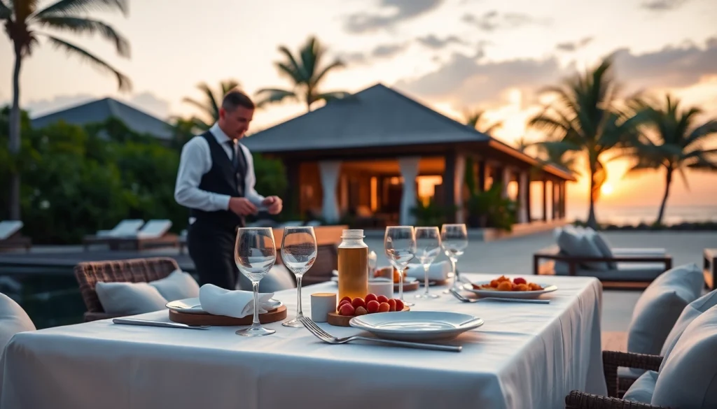 Experience exceptional Luxury Travel Concierge Services in a serene beachfront villa setup.