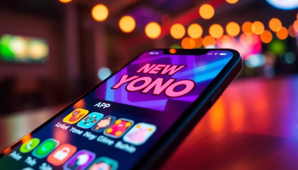 Discover games on the NEW YONO APP, showcasing vibrant visuals and user-friendly interface.