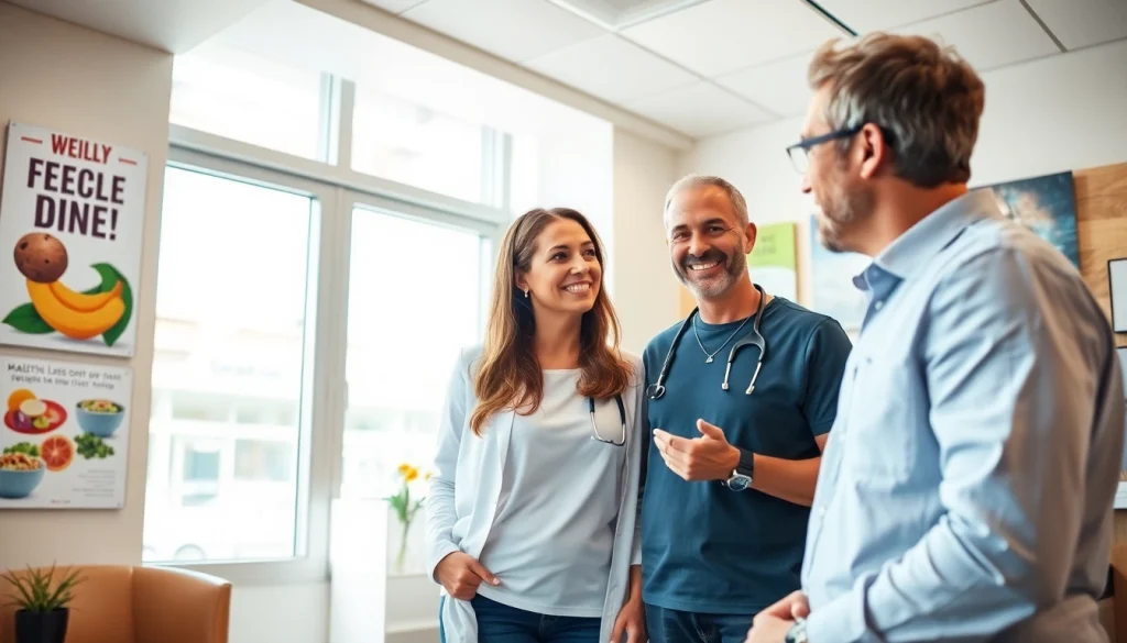 Engaged consultation at a weight loss clinic in Las Vegas emphasizing health and motivation.