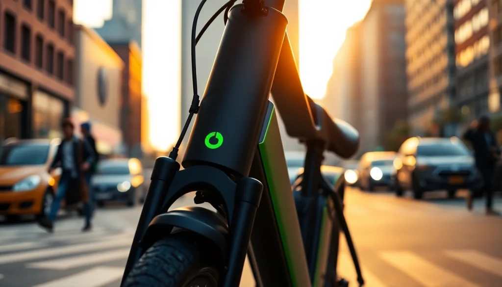 Ride the Talaria XXX Black Edition, showcasing its striking design against a vibrant urban backdrop.