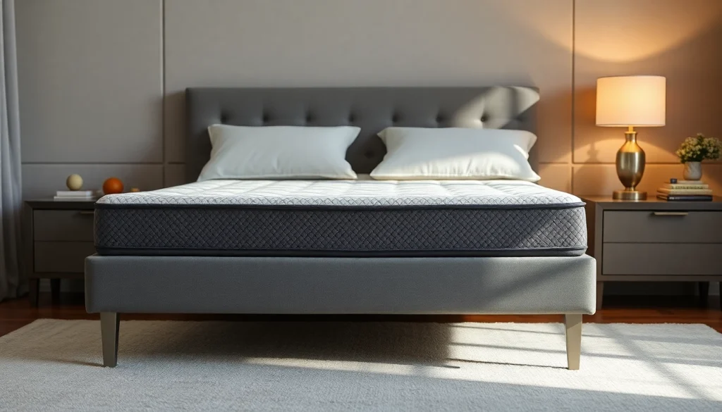 Materasso matrimoniale memory foam economico visibile in un ambiente elegante e confortevole, con dettagli sulla sua qualità.