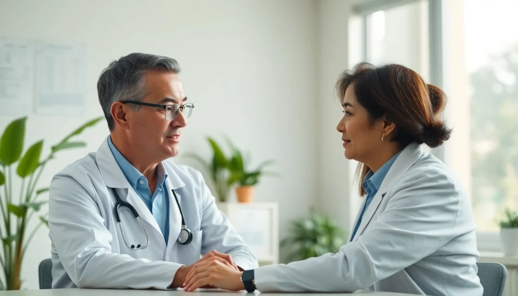 Engaging consultation with a primary care physician las vegas in a modern clinic setting.
