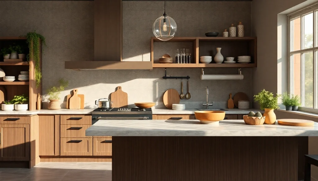 Уреди за вграждане, включващи съдомиялна и печка, в модерен кухненски дизайн.