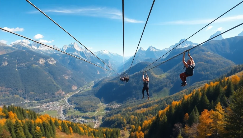 Doživetje Bovec zipline v slikoviti dolini Učja z razburljivim pogledom.