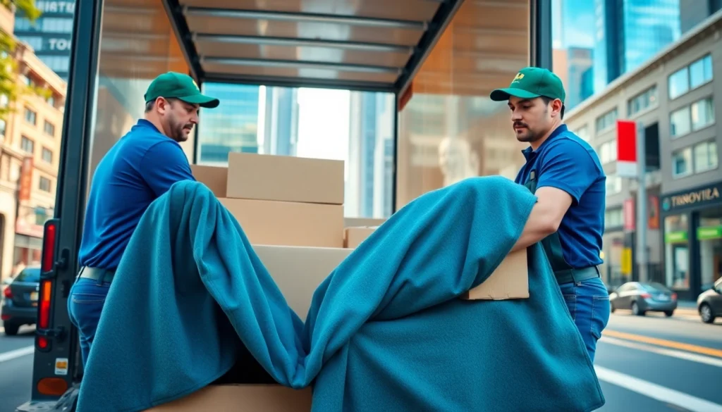 Efficient movers in action, showcasing professionalism from moving companies Toronto