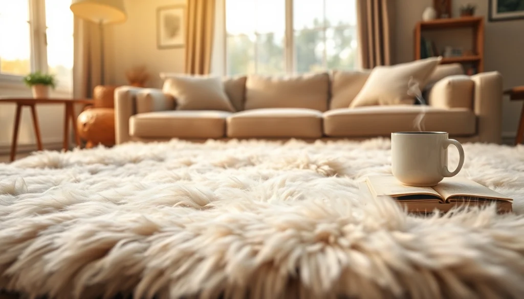 Transform your space with a vibrant Double sheepskin rug that enhances warmth and comfort.