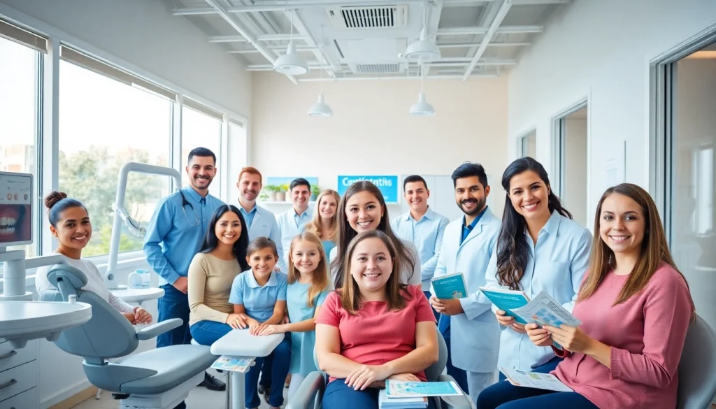 Experience the welcoming Grand Strand Smile Spotlight orthodontic clinic with smiling patients and friendly staff.